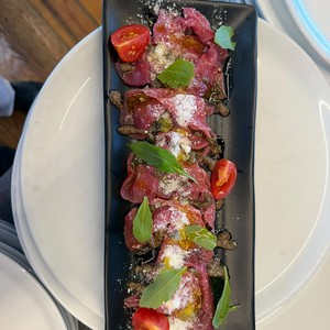 Carpaccio de Bresaola al tartufo
